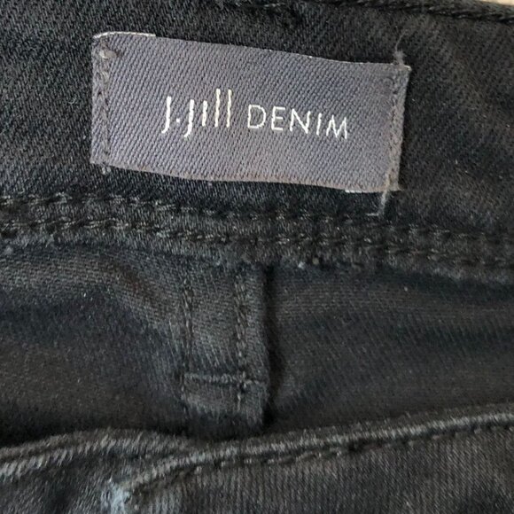 J.Jill Womens Jeans Sizze 6 Authentic Fit Slim Ankle Denim Black Casual Classic - Picture 9 of 14